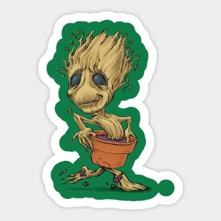 little toddler Groot Sticker